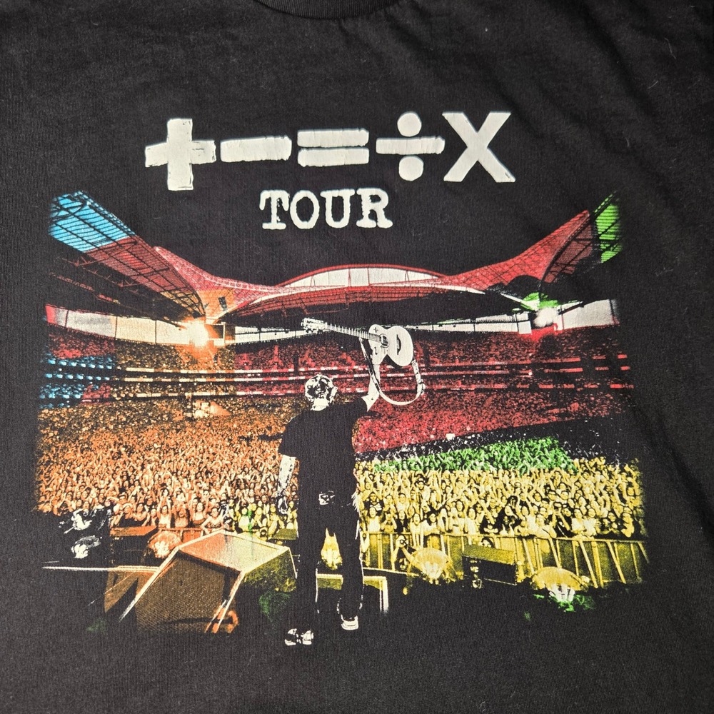 Ed Sheeran Mathematics Tour T-Shirt Black Small 2023 World Tour Dates Graphic
